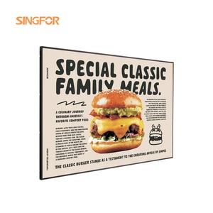 43-Inch Digital Signage with Tempered Glass Advertising Display & Menu Board for Bubble Tea Shops and Restaurants Restaurants