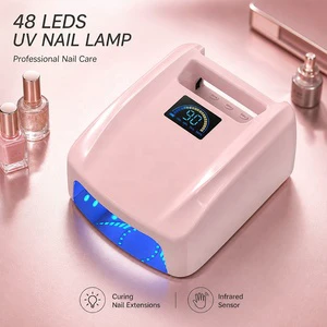 All Gel Polish Compatible 72W Cordless Nail Dryer, UV LED Lamp with Removable Base & Painless Mode