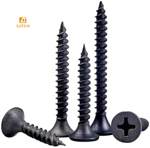 Factory Direct Wholesale Bugle Head 25x3.5mm Self Tapping Metal Studs Black Drywall Screw for Brazil Mexico Market