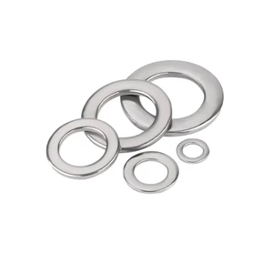 Shenghu Stainless Steel Rust-proof Plain Finish Thickened Wear-resistant Flat Washer Round Gasket for M10 Screw GB97.1