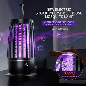 Electric Bug Zapper UVA Light Mosquito Trap Lamp 365nm Silent USB Powered Indoor Insect Trap for Home Bedroom Kitchen