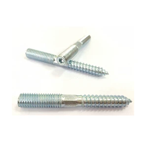 Double Head Hex Carbon Steel Fine Thread Zinc Plated Metric & Inch Stud Hanger Bolt Dowel Screw