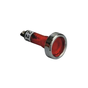 12mm Plastic Car Motorcycle Bike Neon Signal Lamp Pilot 220V LED Indicator Red Warning Light