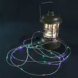 Multi-function Waterproof Rechargeable Retractable String LED Retro Lantern Lamp Camp Lights