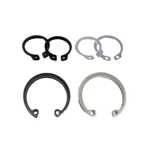 Wholesale DIN 471 Black Carbon Steel Shaft External Retaining Ring Circlips with Zinc Finish Including Spherical Washers