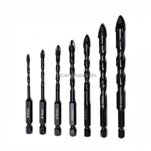 High Quality Multipurpose Drill Bit Black Eccentric 6/8/10/12 mm Alloy Steel Hex Drill Bit with Crooked Head