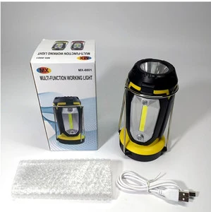 Camping Lantern Outdoor Rechargeable Foldable HangingTent Light Flashlight With Tripod