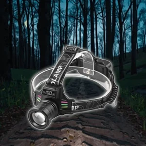 30W 1000 Lumen Digital Display LED Headlamp Waterproof Hiking Flashlight for Outdoor Camping Torch Sensor 1000m Battery Life