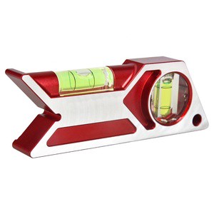 Fish Type Spirit Level Mini Aluminum Alloy Pocket Spirit Level for Measuring Level
