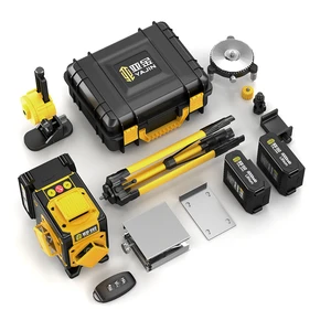 16-line 4D Red Laser Spirit Level for Interior Fitting Tiling and Ceiling Work for Construction Use