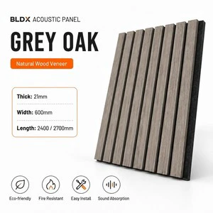 Wood Acoustic Panel MDF Slat Wholesale Bulk OEM Factory for Netherlands Hotel Office Commercial Project Supplier