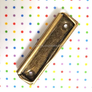 North America Popular 100mm Antique Brass Bronze Vintage Finish Clipboard Clip Metal Board Clip for Restaurant Bar Menus