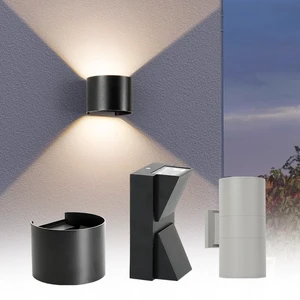 Energy Saving Aluminum Tempered Glass Garden Courtyard Corridor COB Ip66 5w 10w Outdoor Led Wall Lamp