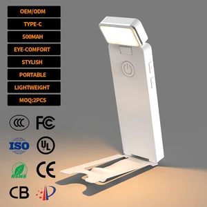 Modern Minimalism Portable Mini LED Book Reading Lamp with Anti-Glare Eye Protection Reading Light for Reading Books Bedside