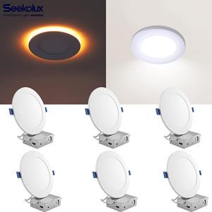 Modern Indoor LED Panel Light SMD2835Recessed Aluminum 6W-15W IP44 Waterproof Dimming 5CCT Downlights Energy Star Home Office