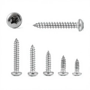 Stainless Steel Self Tapping Screw Pan Head Self Tapping Screw Durable Metal Screws Self Tapping