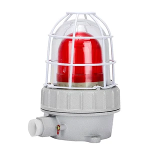 90dB Red with Cover Explosion-Proof Audible and Visual Alarm IP66 Industrial Warning Indicator Light