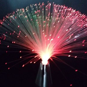 LED Ice Fiber Optic Glacial Lite Novel Multicolor Decorative Lighting with Color-Changing Base for Mood Setting