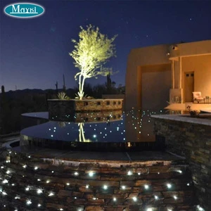 APP Control Outdoor Waterproof Fiber Optic Swimming Pool Underground Light Starry Stars Fiber Optic Pool Lighting Decoration