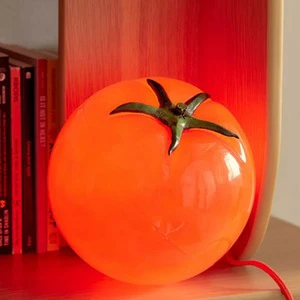 New Creative Fruit Ornament Nightstand Light Tomato Lamp for Home Decor