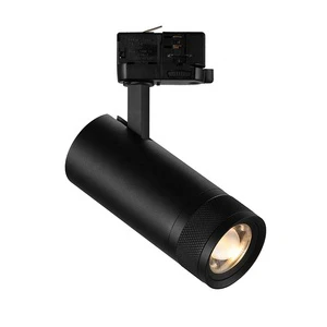 Modern 12W/20W/30W Focus Track Lights Beam Angle Adjustment Cob Chip LED for Clothing Shops Aluminum Lamp Body 5-Year Warranty