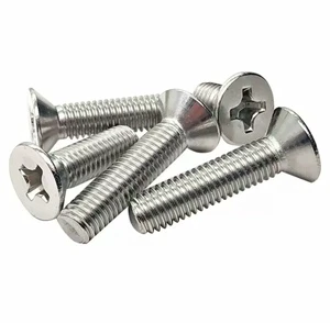 High-strength M6*30 Round Head Bolts, Carbon Steel Cross Countersunk Galvanized Fasteners