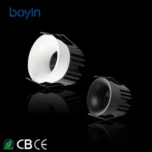 Bridgelux Chip High Efficacy 100-120lm/W LED Recessed Downlight Full Spectrum CRI90 Soft Anti-glare Light for Villa Decoration