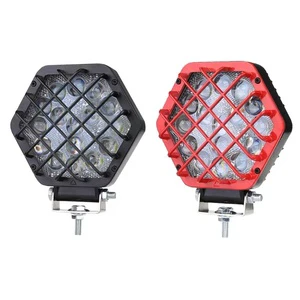 DC10-30v 45w Explosion-proof Boom Red LED Work Light, Construction Machinery LED Work Light with Red / Black Protecting Cover