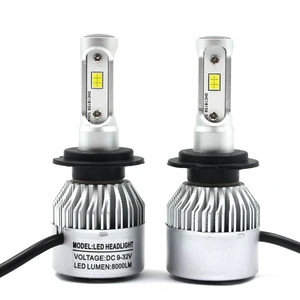 S2 3-Sided H4 LED Headlight Bulbs 8000LM 72W CSP Chips Fog Lamps for X5 Universal Fitment