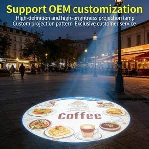 Customized 15W Rotate LED Logo Gobo Lamp IP67 Advertising Lights for Business Stores & Restaurants Image Projection