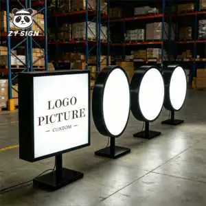 Wholesale Double-Sided Illuminated Decorative Waterproof Light Box Energy Saving LED Advertising Display Board for Shop Mall