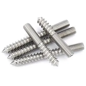 304 Stainless Steel Hexagonal Double Headed Self Tapping Screw with One End Threaded & One End Tightened Metric Grade 10.9/12.9