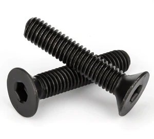 DIN7991 M8 M10 M16 M20 Grade 10.9 Black Hex Socket Countersunk Head Screw