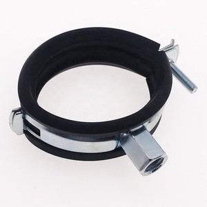 2025 Popular Type of Ningbo Manufacture Supply Best One Screw Pipe Clamp Carbon Steel Pipe Clamp M8+10 Pipe Supporting