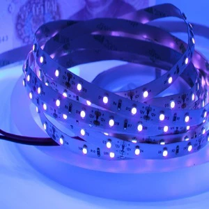 Sterilization IP68 PVC UV C LED Strip 3528 with App Control 60 LEDs/m DC12 245nm/365nm UVC Germicidal Disinfection