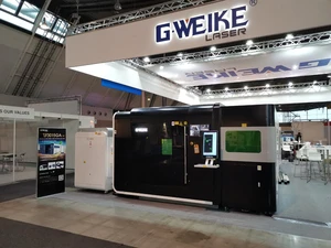 G.WEIKE 2-in-1 Customized 3kW 6kW 8kW Enclosed Fiber Laser Sheet & Tube Cutting Machine Exchange Table Automatic Cypcut Control