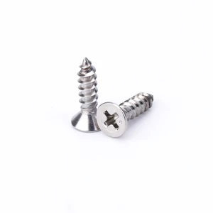 304 Stainless Steel Flat Head Cross Recessed Self-Tapping Screws