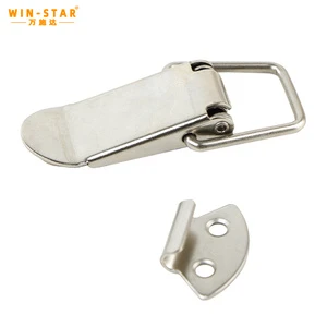 WINSTAR Iron Spring Loaded Toggle Clip Adjustable Toggle Catch Clamp Lock Hasp Toolbox Latch Snap