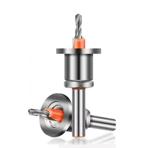 8mm Shank Alloy Metric Counterbore Countersink Drill Bit Durable Bright Finish Woodworking Milling Cutter Router Bit Wood Hole