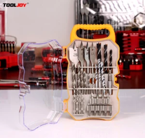 31pcs Drill Bit Set High Speed Steel Wood Punching Slotting Woodworking Tools Multi Function Metal Grooving Tap Twist Drill Bit