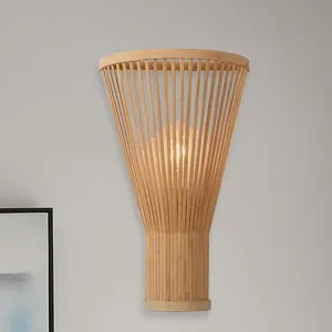 Luxury Interior Bamboo Ceiling Hanging Light High Quality Wall Lamp for Indoor Living Room Decor
