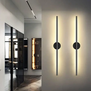 Modern Linear Wall Lamps Long Strip Led Bedroom Interior indoor home Corridor Decor Design Metal with Background Decorative Lamp