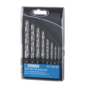 FERVI Serie Di Punte Elicoidali Per Legno Drill Bits for Wood