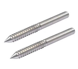 304 Stainless Steel Double-headed Tooth Self-tapping Screws, Hexagonal Staircase Screws, Pointed Tail Self-tapping Screws