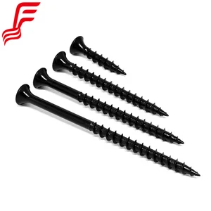 Gypsum Board Screws 25mm Self Tapping Screw Bugle Head Black Point Fine Thread Drywall Screw