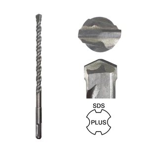 SDS Plus Masonry Drill Bit with Tungsten Carbide Tip, Concrete Granite Drilling Bit for Rotary Hammer