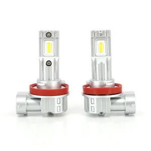 Powerful H8 LED Headlight Auto Headlamp 5200LM 40W Fanless Construction Small Led Headlight Bulb for Car