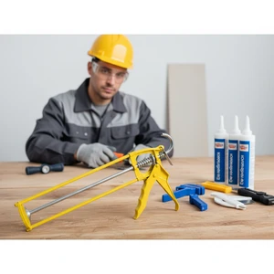 Professional 300ml 600ml Aluminum Caulking Glue Gun Manual Power Construction Handle Customized OEM Support For Home Decoration