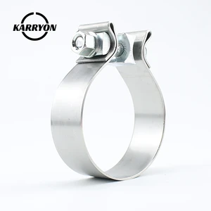Industry O Type Heavy Duty 304 Stainless Steel Exhaust Clamp with Bolts EPQ Model for General Industry Auto Parts