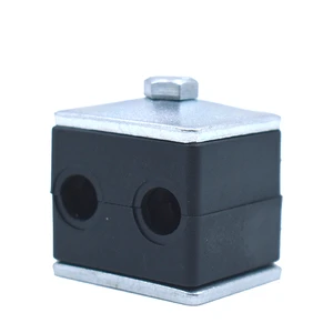 Manufactory Direct Din 3015 Hydraulic Twin Polyamide Galvanized Surface ISO9001 Certified OEM Tube Clamp for Heavy Pipes